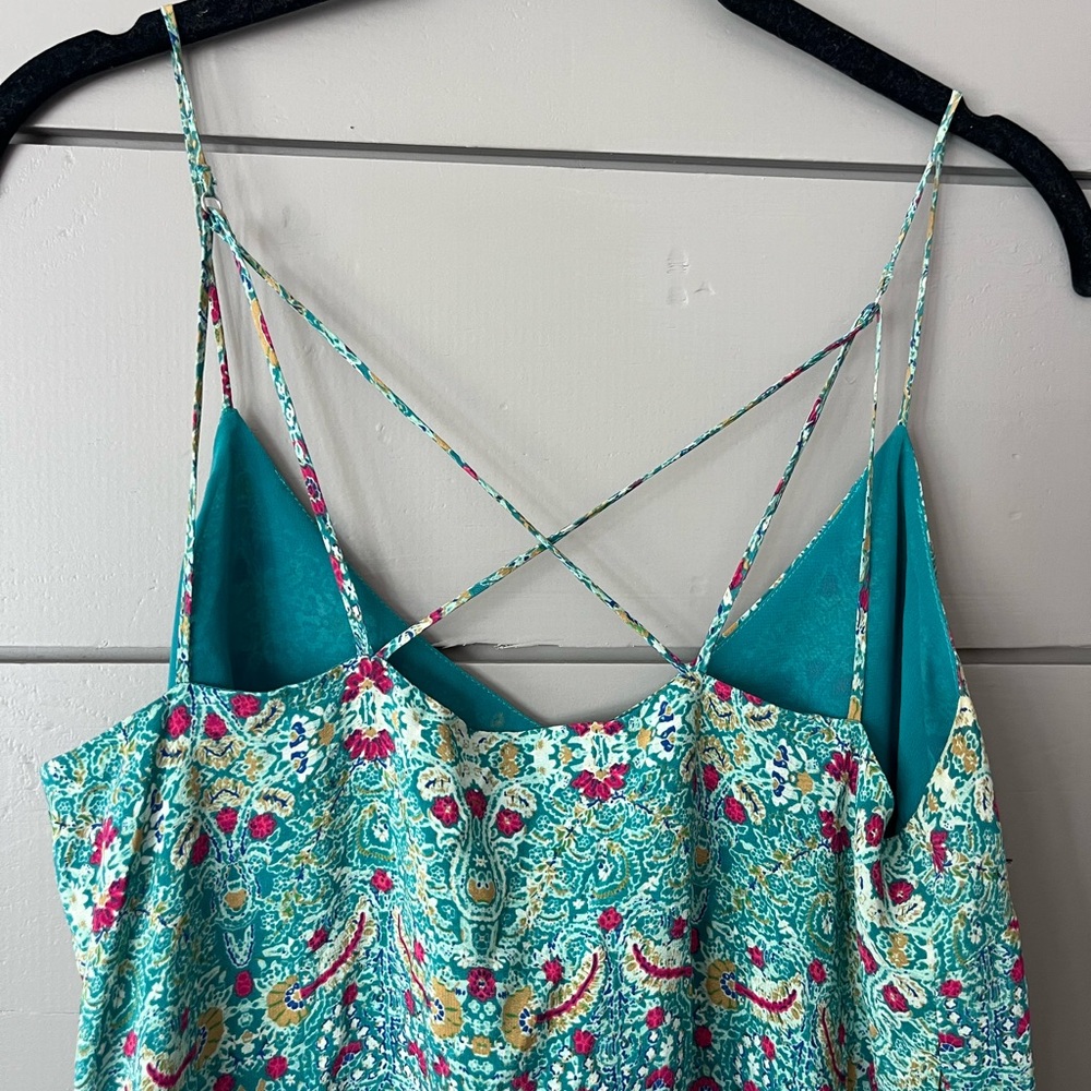 Anthropologie Maeve Merit Tunic‎ size 6 strappy silk boho - Picture 8 of 10